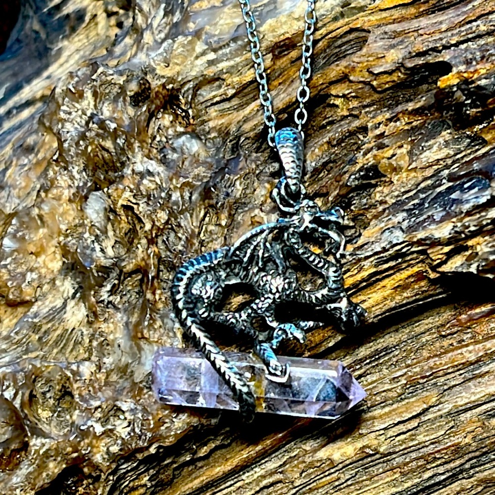 .925 Sterling Silver Dragon Pendant